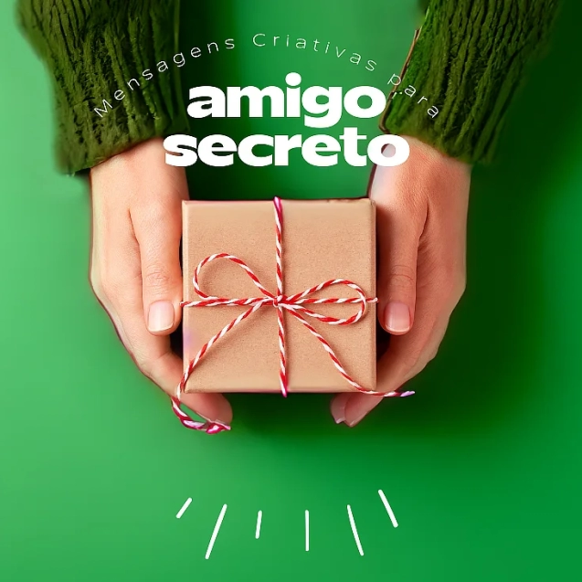 Presente amigo secreto natal instagram post